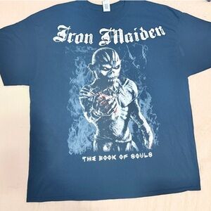 Iron Maiden “The Book of Souls” Graphic T-Shirt – Blue, Size 2XL